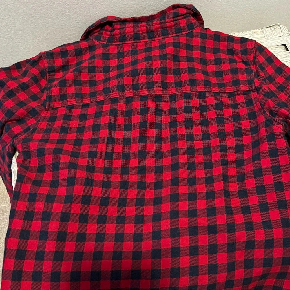 OshKosh B'gosh Red Plaid Cat & Jack Cream Bear Winter Boy Shirt Bundle 3T